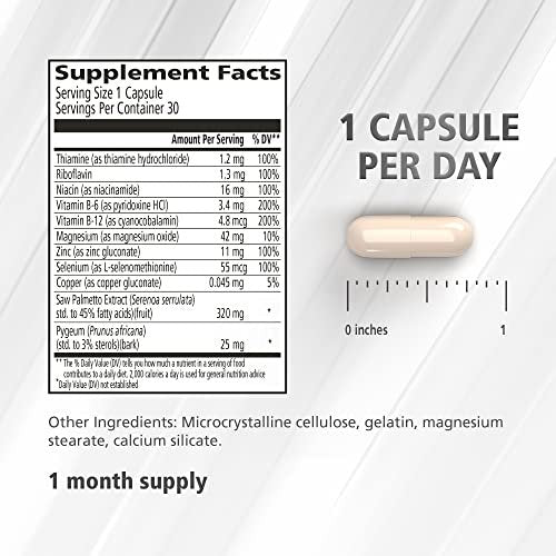 Urinozinc Classic Prostata Supplement, ärztlich empfohlen mit Sägepalme, 30 Kapseln