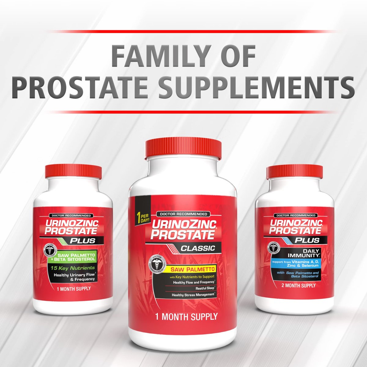 Urinozinc Classic Prostata Supplement, ärztlich empfohlen mit Sägepalme, 30 Kapseln