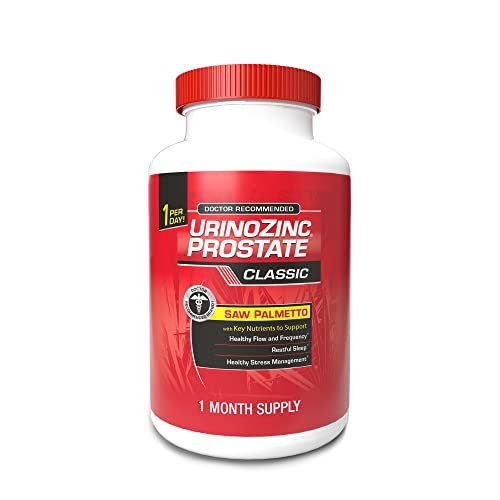 Urinozinc Classic Prostata Supplement, ärztlich empfohlen mit Sägepalme, 30 Kapseln