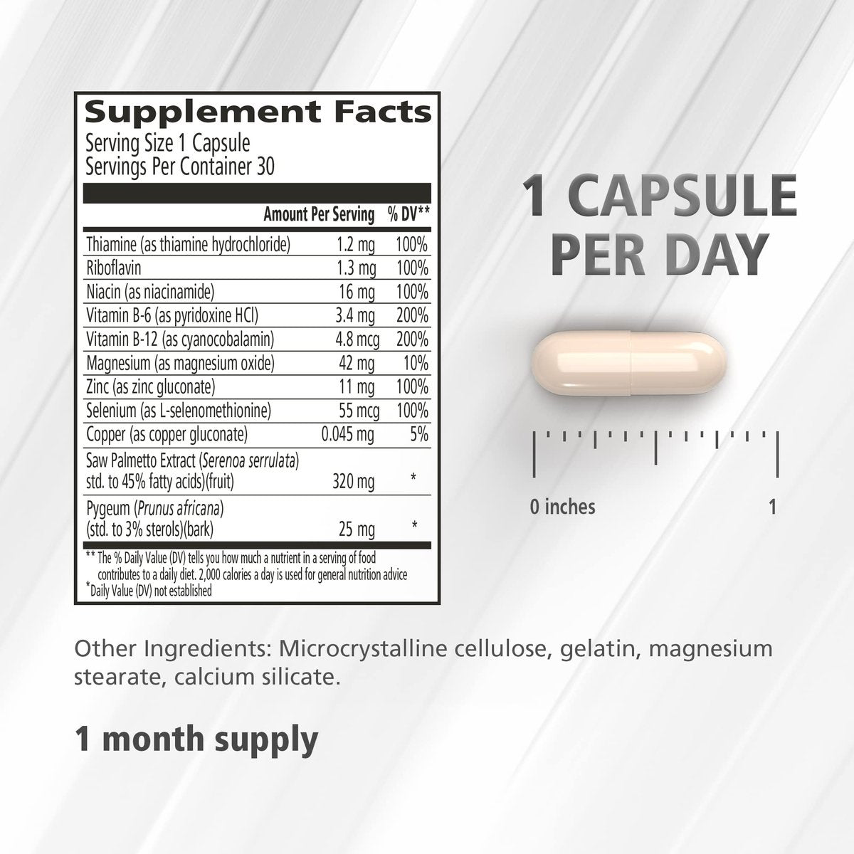 Urinozinc Classic Prostata Supplement, ärztlich empfohlen mit Sägepalme, 30 Kapseln