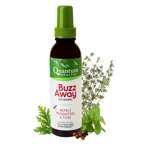 Quantum Health Buzz Away Extreme – DEET-freies Insektenspray mit ätherischen Ölen, 118 ml