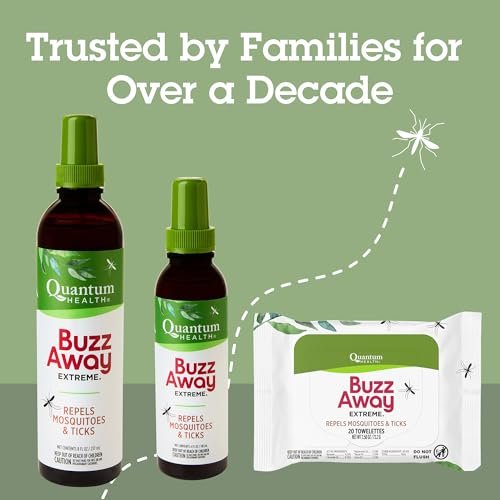 Quantum Health Buzz Away Extreme – DEET-freies Insektenspray mit ätherischen Ölen, 118 ml