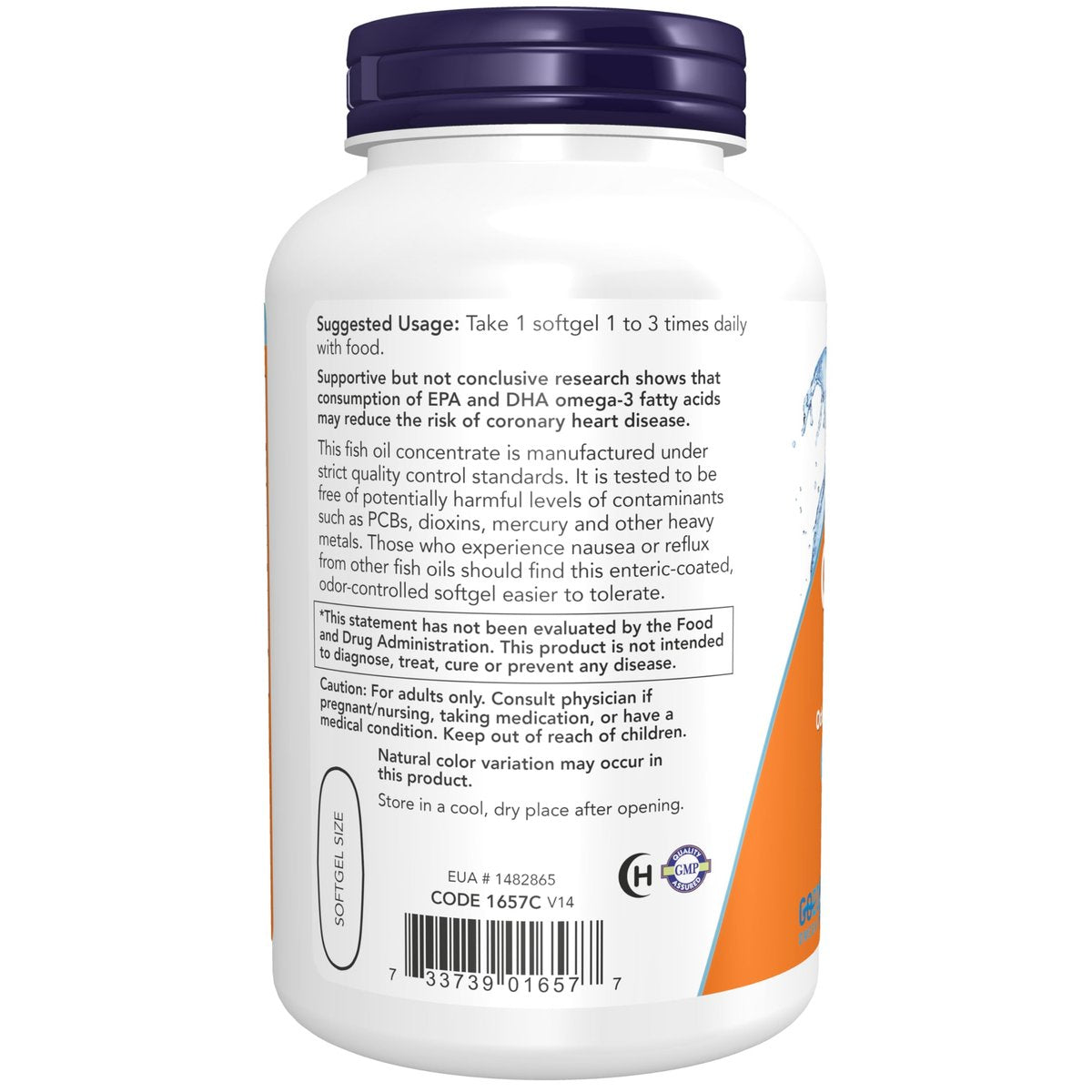 NOW Foods Omega-3 180 EPA / 120 DHA, magensaftresistente Kapseln, 180 Weichkapseln