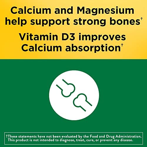 Nature Made Calcium Magnesium Zinc mit Vitamin D3 – 300 Tabletten für starke Knochen
