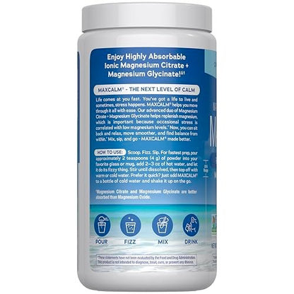 Natural Vitality Calm, Magnesium-Pulver, Anti-Stress-Getränk, glutenfrei, vegan, ohne Gentechnik, Original ungesüßt, 454 g