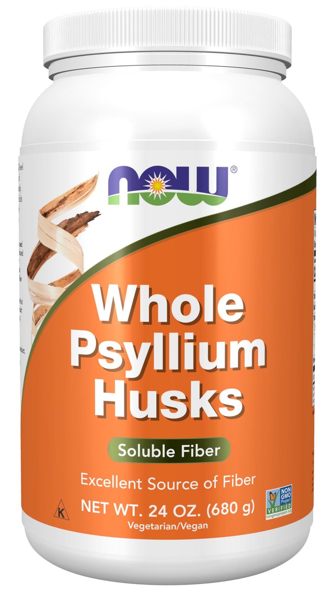 NOW Foods Ganze Flohsamenschalen, Nicht-GVO-Projekt verifiziert, lösliche Ballaststoffe, 680 g (24 oz)