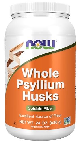 NOW Foods Ganze Flohsamenschalen, Nicht-GVO-Projekt verifiziert, lösliche Ballaststoffe, 680 g (24 oz)