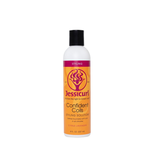 Jessicurl Confident Coils Styling Solution, Citrus Lavender, 237 ml - Lockencreme für Feuchtigkeit und Frizz-Kontrolle