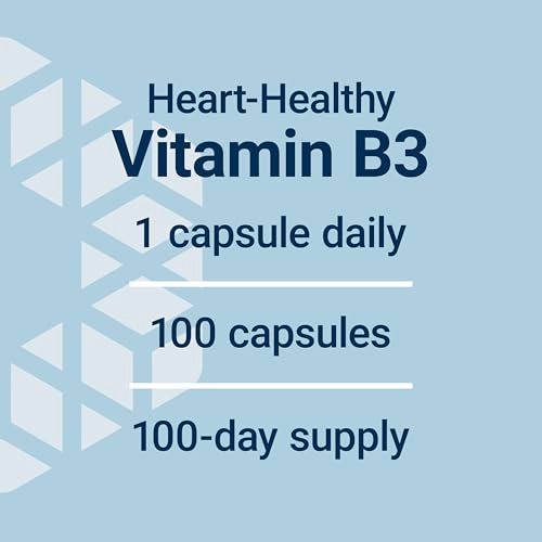 Life Extension Vitamin B3 Niacin – Herzgesundheit, Cholesterin & Energieunterstützung, glutenfrei, nicht-GVO, 100 Kapseln