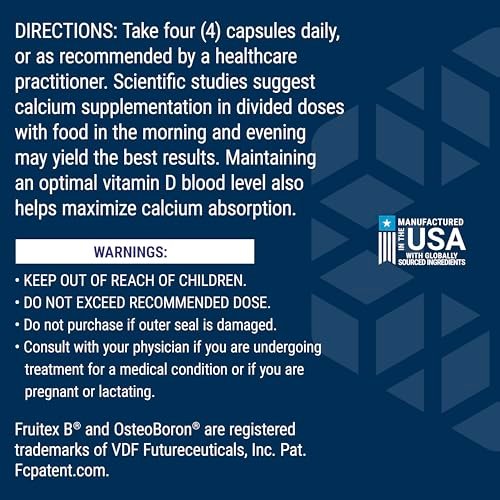Life Extension Bone Restore Calcium-Komplex mit Vitamin D3, Magnesium, Bor, Zink, Mangan, Silicium – Unterstützt gesunde Knochendichte, glutenfrei, non-GMO, 120 Kapseln