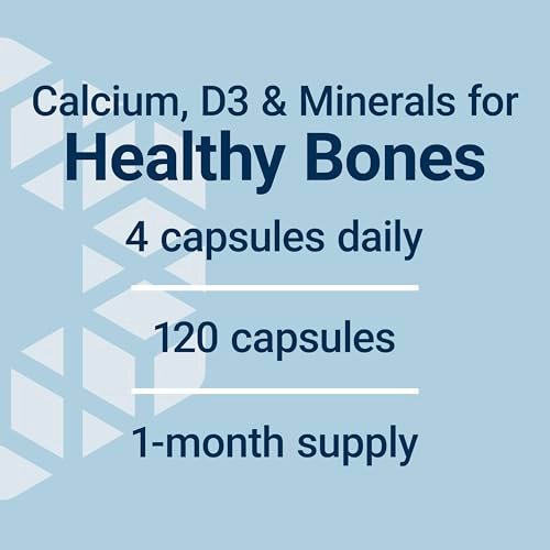 Life Extension Bone Restore Calcium-Komplex mit Vitamin D3, Magnesium, Bor, Zink, Mangan, Silicium – Unterstützt gesunde Knochendichte, glutenfrei, non-GMO, 120 Kapseln
