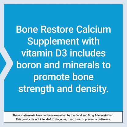 Life Extension Bone Restore Calcium-Komplex mit Vitamin D3, Magnesium, Bor, Zink, Mangan, Silicium – Unterstützt gesunde Knochendichte, glutenfrei, non-GMO, 120 Kapseln