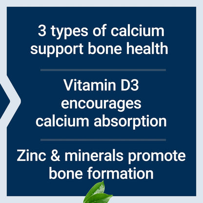 Life Extension Bone Restore Calcium-Komplex mit Vitamin D3, Magnesium, Bor, Zink, Mangan, Silicium – Unterstützt gesunde Knochendichte, glutenfrei, non-GMO, 120 Kapseln