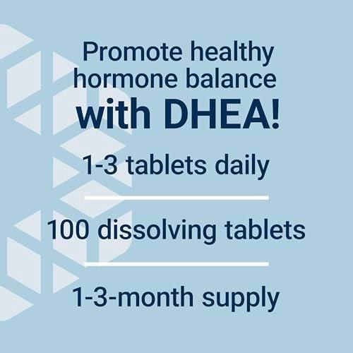 Life Extension DHEA 25 mg – Hormon Gleichgewicht, Gedächtnis, Muskel- und Knochengesundheit, Männer- und Frauengesundheit, Glutenfrei, Non-GMO, Vegetarisch, 100 Schmelztabletten