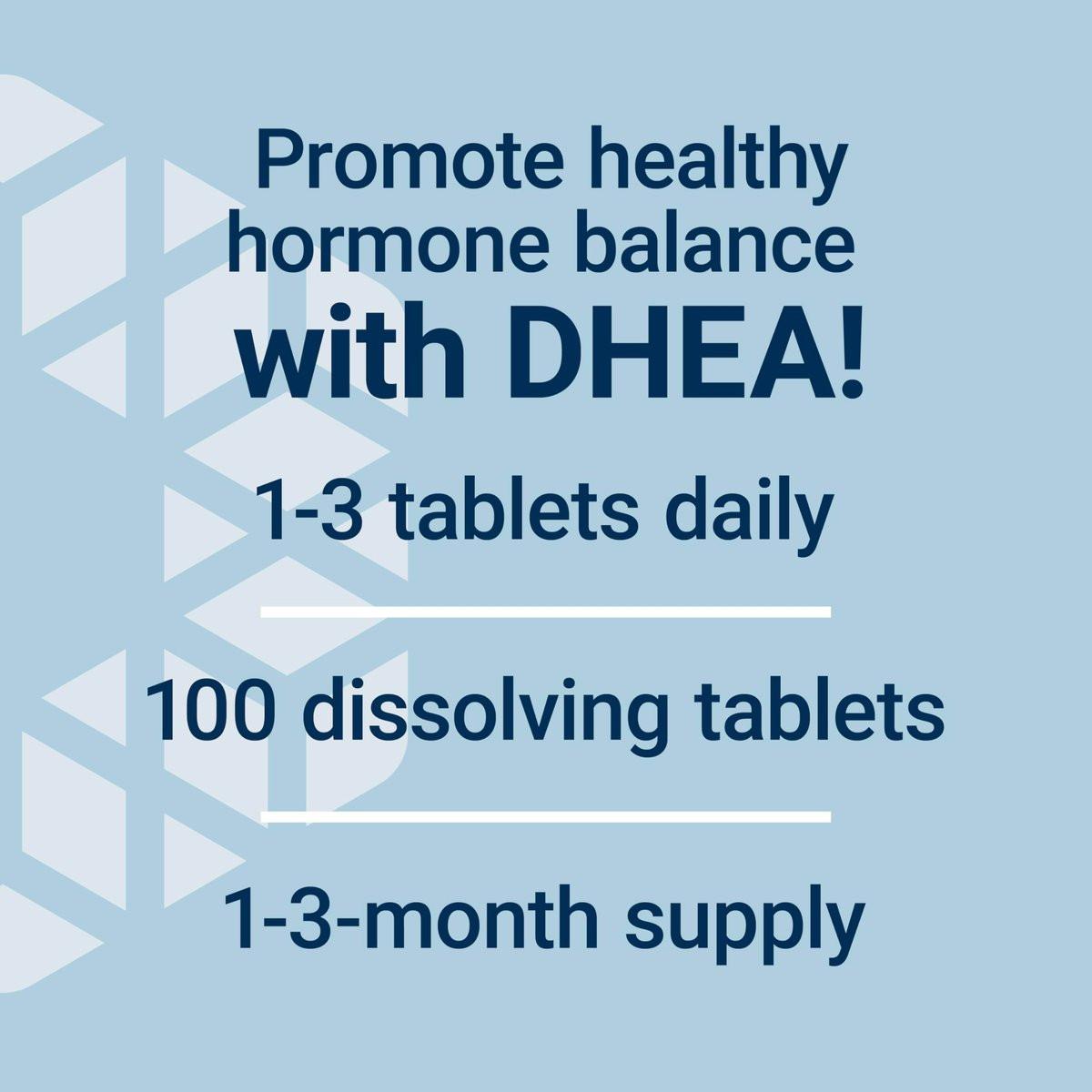 Life Extension DHEA 25 mg – Hormon Gleichgewicht, Gedächtnis, Muskel- und Knochengesundheit, Männer- und Frauengesundheit, Glutenfrei, Non-GMO, Vegetarisch, 100 Schmelztabletten