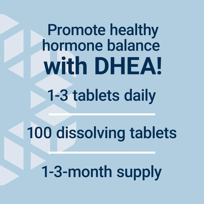 Life Extension DHEA 25 mg – Hormon Gleichgewicht, Gedächtnis, Muskel- und Knochengesundheit, Männer- und Frauengesundheit, Glutenfrei, Non-GMO, Vegetarisch, 100 Schmelztabletten
