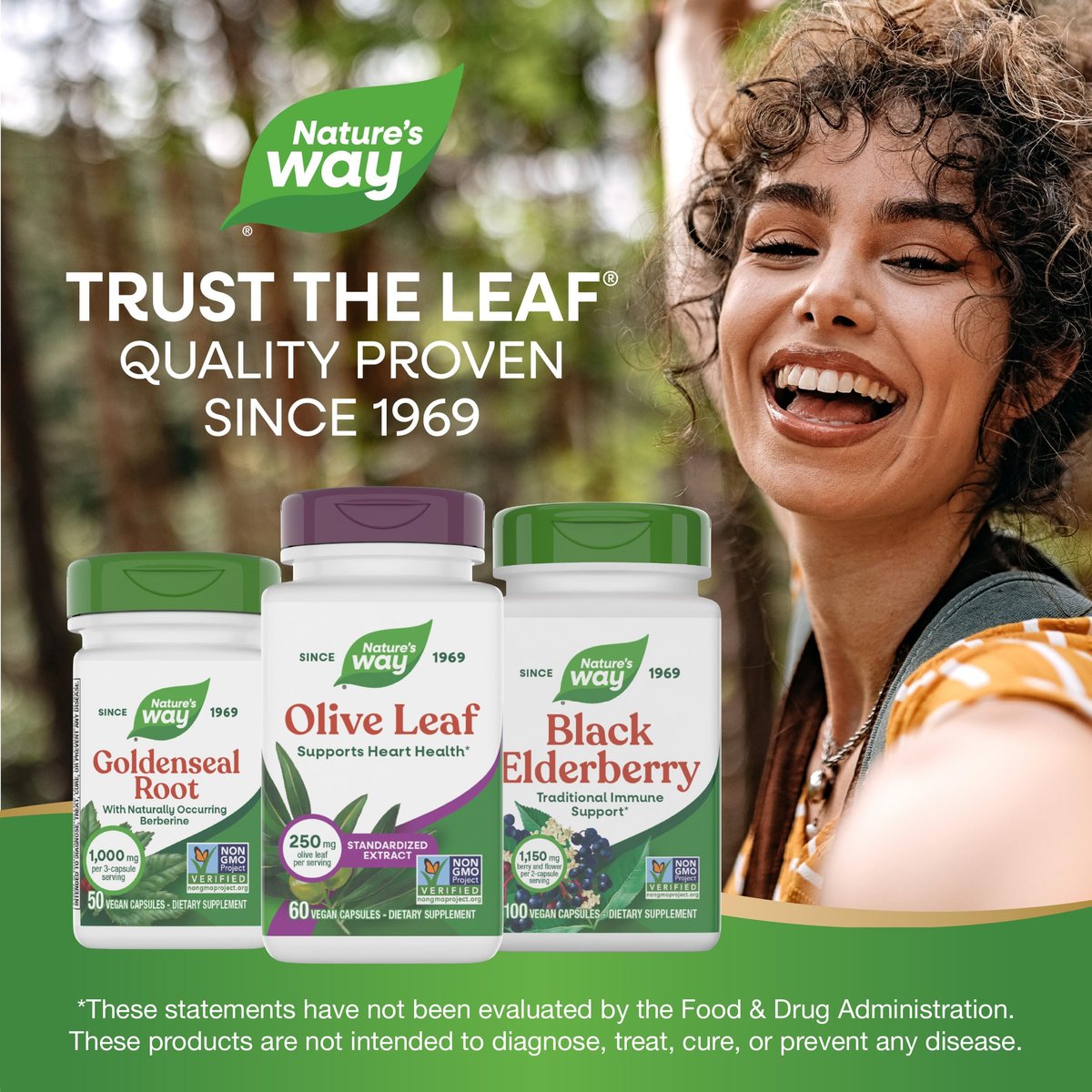 Nature's Way Olivenblatt standardisierter Extrakt – 60 Kapseln, 250 mg, unterstützt die Herzgesundheit*, glutenfrei, vegan