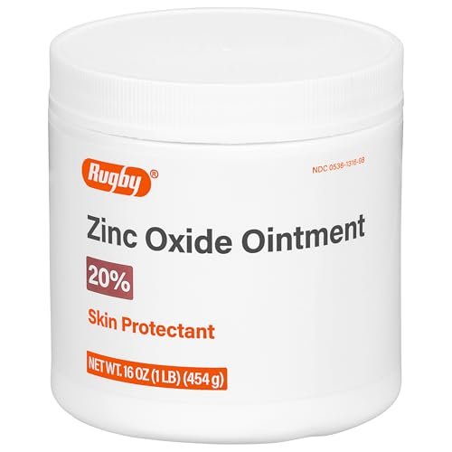 Rugby Zinkoxid-Salbe Hautschutzmittel - 20% - 454 g (1 Pfund) (1 Packung)