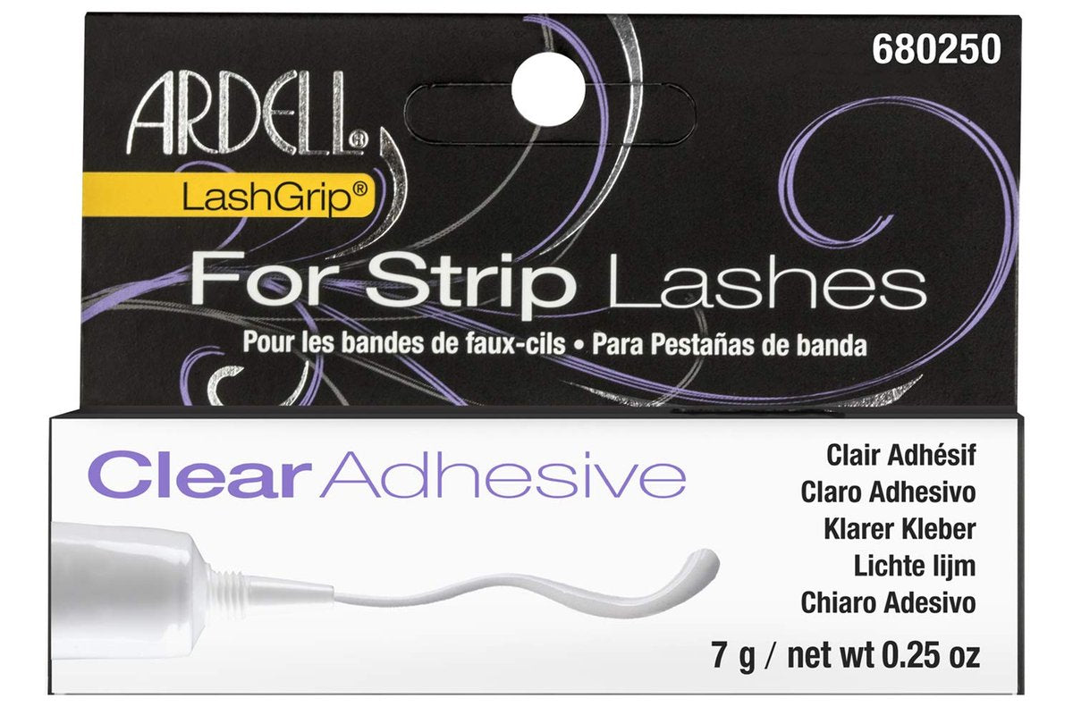 Ardell LashGrip Clear Strip Lash Adhesive – Wasserfester & langanhaltender Wimpernkleber für Strip Wimpern, unsichtbarer Halt, Latex-basiert, 0,25 oz
