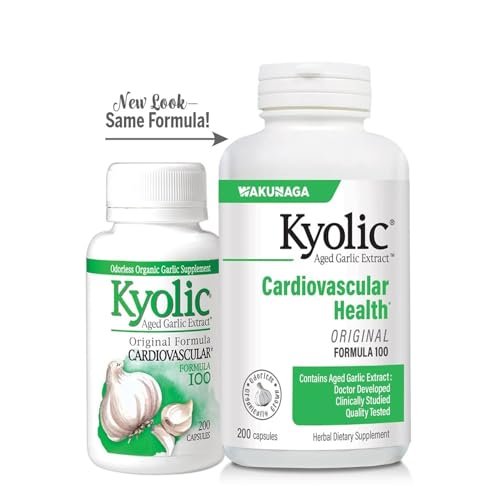 Kyolic Knoblauch Extrakt Formula 100 – 200 Kapseln für die Herz-Kreislauf-Gesundheit