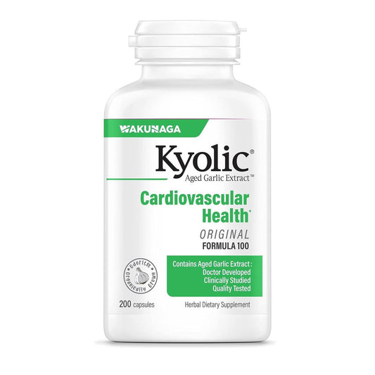 Kyolic Knoblauch Extrakt Formula 100 – 200 Kapseln für die Herz-Kreislauf-Gesundheit