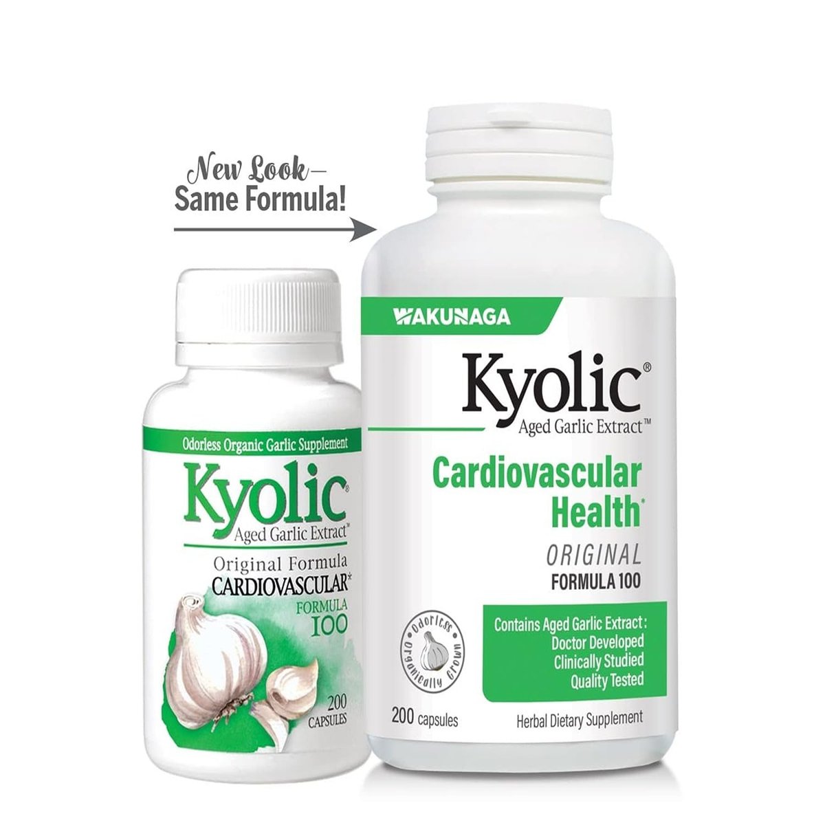 Kyolic Knoblauch Extrakt Formula 100 – 200 Kapseln für die Herz-Kreislauf-Gesundheit