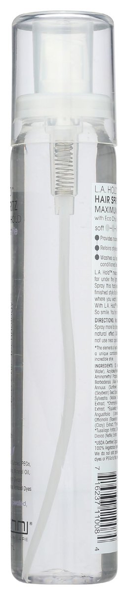 GIOVANNI L.A. Hold Hair Spritz – Maximaler Halt Stylingspray, Leicht, Lauryl- & Laurethsulfatfrei – 148 ml