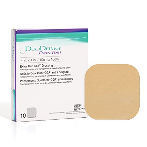 ConvaTec DuoDERM Extra Thin Hydrokolloid-Wundverband 10x10 cm, steril, wasserdicht, 10 Stück