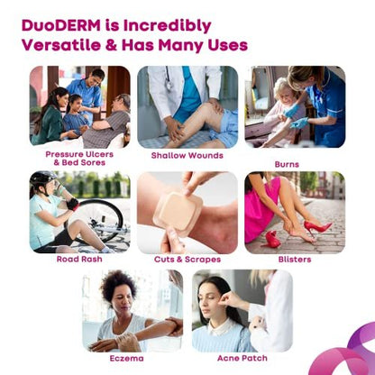 ConvaTec DuoDERM Extra Thin Hydrokolloid-Wundverband 10x10 cm, steril, wasserdicht, 10 Stück