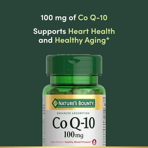 Nature's Bounty CoQ10 100 mg – Herzgesundheit, Antioxidans, Q-Sorb Coenzym Q-10, Nicht-GVO, 45 Rapid Release Softgels
