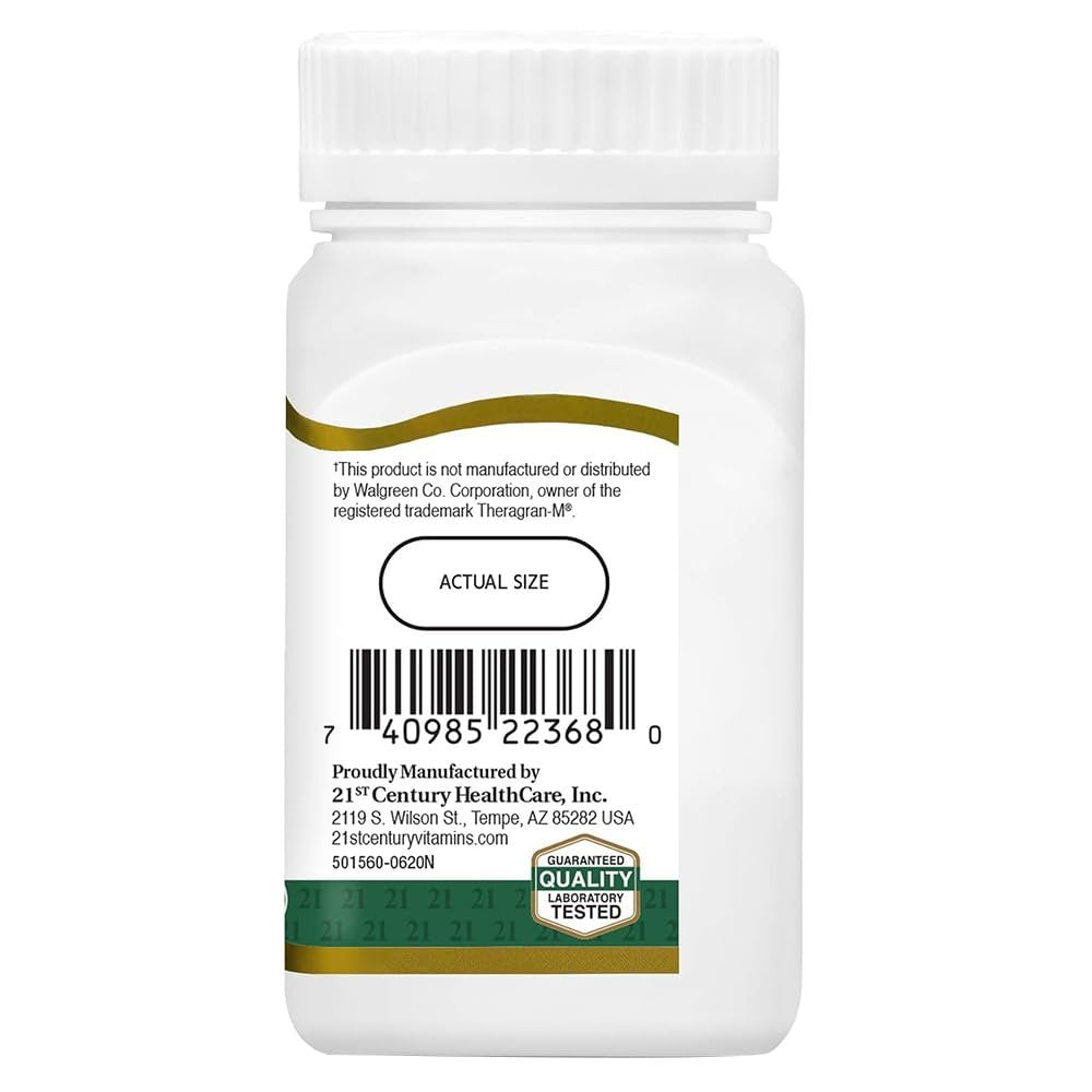 21st Century Therapeutic M Tabletten – 130 Stück, Hochdosiertes Vitamin- & Mineralpräparat