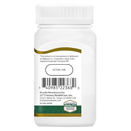 21st Century Therapeutic M Tabletten – 130 Stück, Hochdosiertes Vitamin- & Mineralpräparat