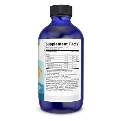Nordic Naturals Children’s DHA, Erdbeer - 118 ml für Kinder - 530 mg Omega-3 mit EPA & DHA - Gehirnentwicklung & -funktion - Nicht-GVO - 48 Portionen