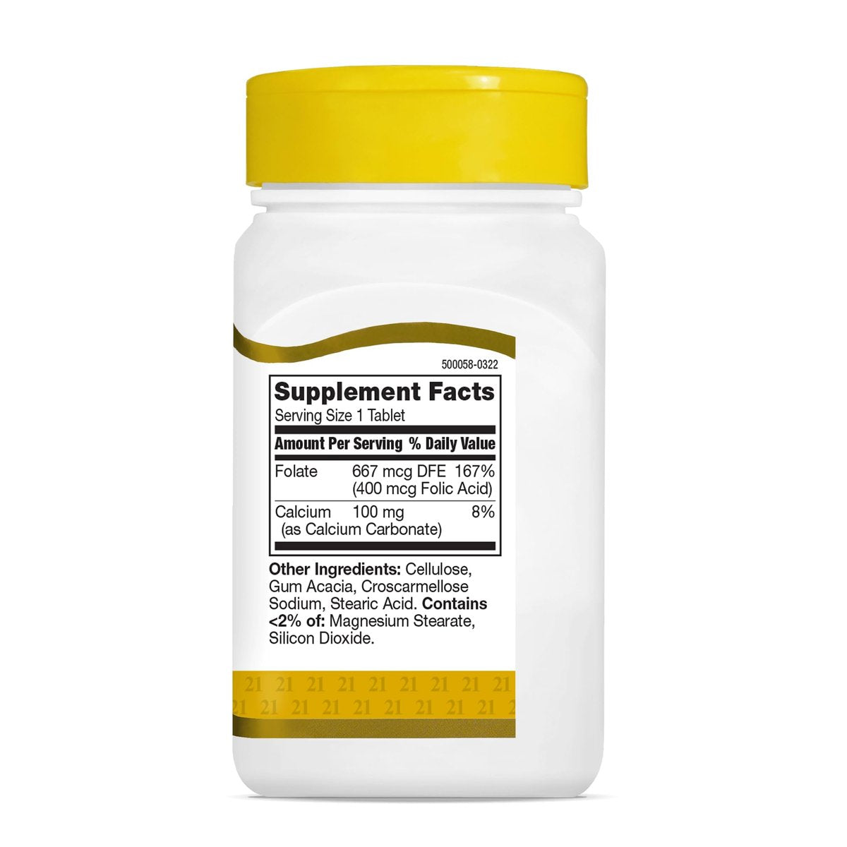 21st Century Folsäure 400 mcg Tabletten, 250 Stück