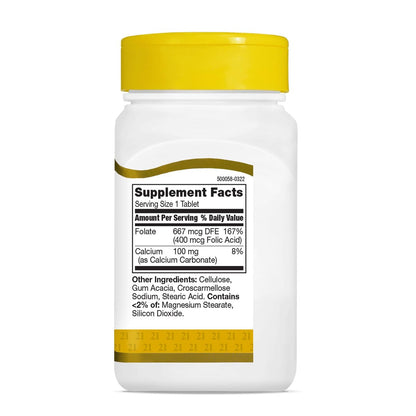 21st Century Folsäure 400 mcg Tabletten, 250 Stück