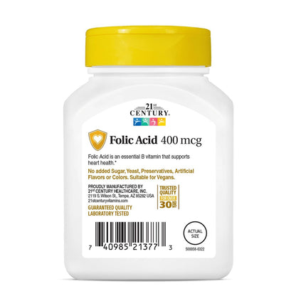 21st Century Folsäure 400 mcg Tabletten, 250 Stück