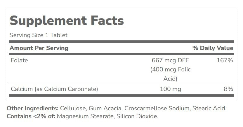 21st Century Folsäure 400 mcg Tabletten, 250 Stück