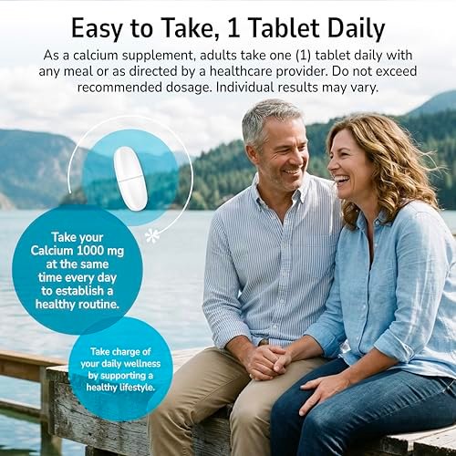 21st Century Calcium Plus D3 Tabletten, 90 Stück, 1000 mg Calcium mit Vitamin D3 20 µg (800 IE), glutenfrei & nicht-GVO, Knochengesundheitspräparat für Männer & Frauen, ohne zugesetzte Hefe oder künstliche Aromen