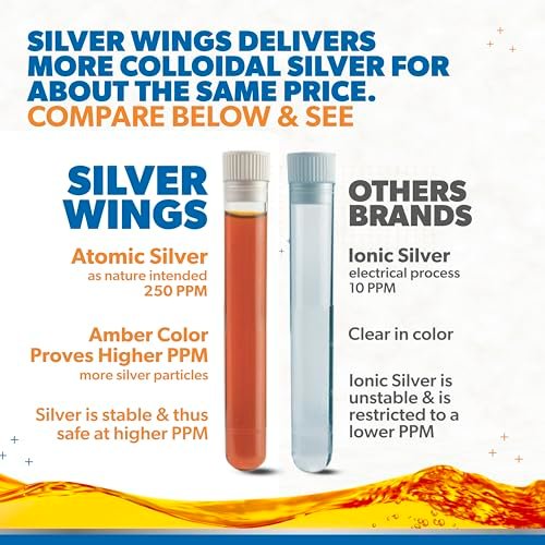 Natural Path Silver Wings Kolloidales Silber Liquid - Immunsystem Unterstützung - 250 ppm (1250 mcg) - 30 ml Pipette