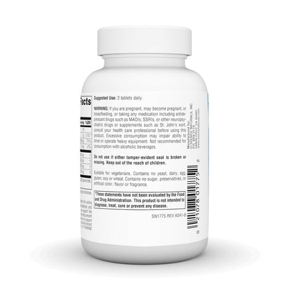 Source Naturals Serene Science L-Theanin mit Magnesium und GABA – 60 Tabletten