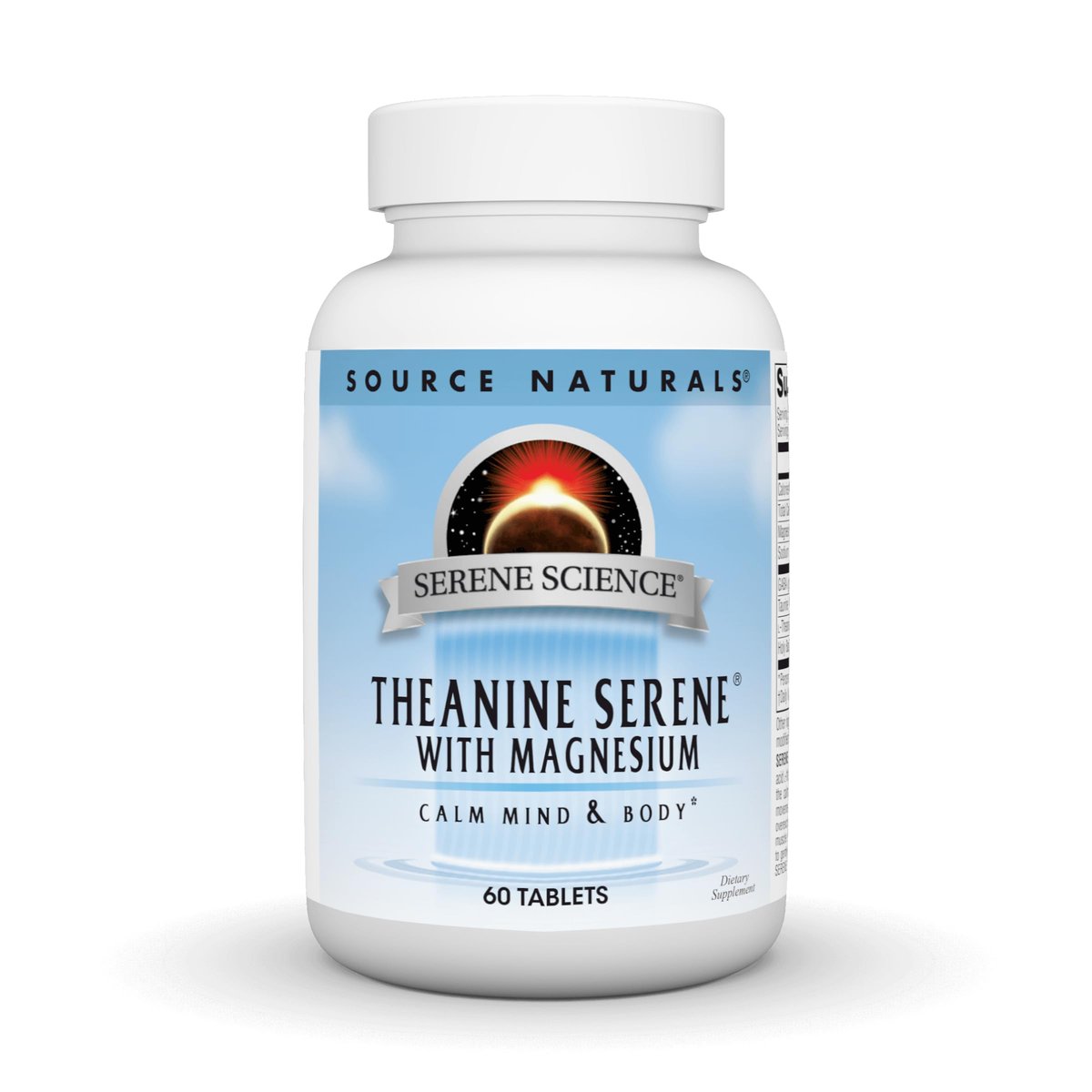 Source Naturals Serene Science L-Theanin mit Magnesium und GABA – 60 Tabletten