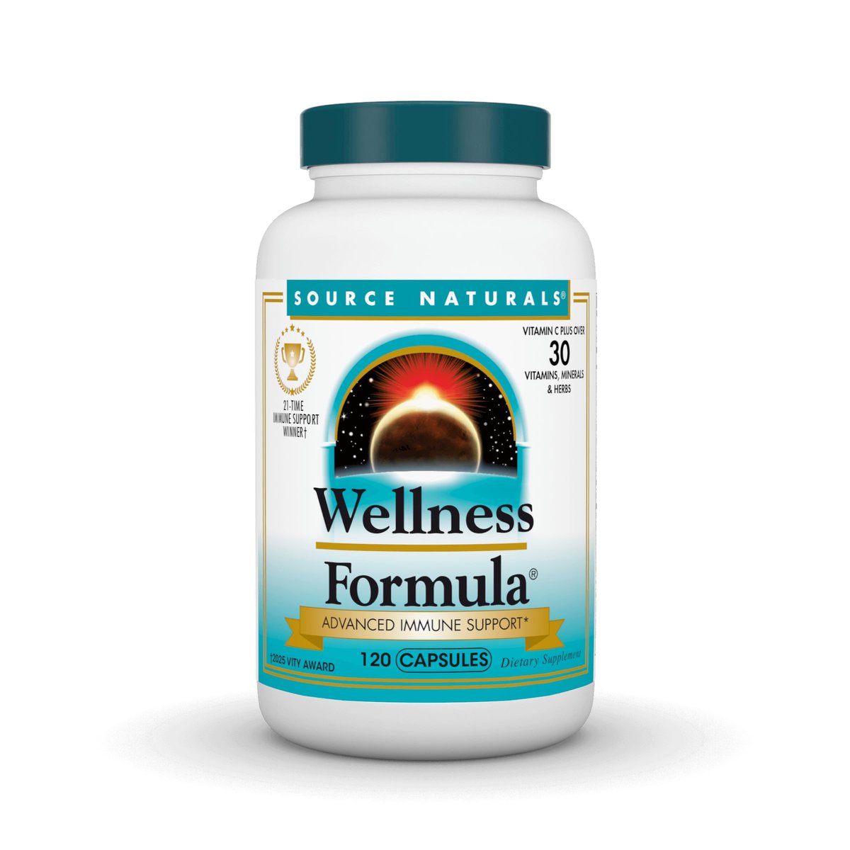 Source Naturals Wellness Formula Bio-Aligned Vitamine & Kräuterabwehr für fortgeschrittene Immununterstützung – Nahrungsergänzungsmittel & Immunbooster – 120 Kapseln