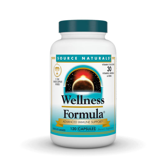 Source Naturals Wellness Formula Bio-Aligned Vitamine & Kräuterabwehr für fortgeschrittene Immununterstützung – Nahrungsergänzungsmittel & Immunbooster – 120 Kapseln