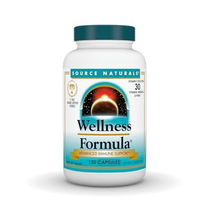 Source Naturals Wellness Formula Bio-Aligned Vitamine & Kräuterabwehr für fortgeschrittene Immununterstützung – Nahrungsergänzungsmittel & Immunbooster – 120 Kapseln
