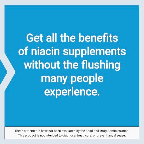 Life Extension No Flush Niacin – B3 für Herzgesundheit, Cholesterin & Energie, Nicht-GVO, Glutenfrei, 100 Kapseln