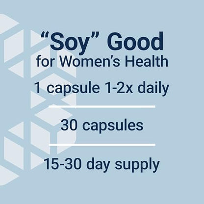 Life Extension Soja-Isoflavone – Herz-, Knochen- und Zellgesundheit für Frauen in den Wechseljahren, glutenfrei, nicht gentechnisch verändert, vegetarisch, 30 Kapseln