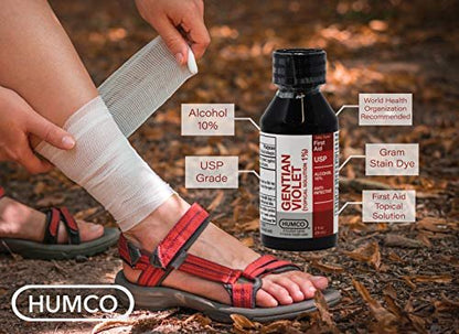 Humco Gentian Violet Topical Solution 1% – 2 Fl Oz Antiseptische Lösung