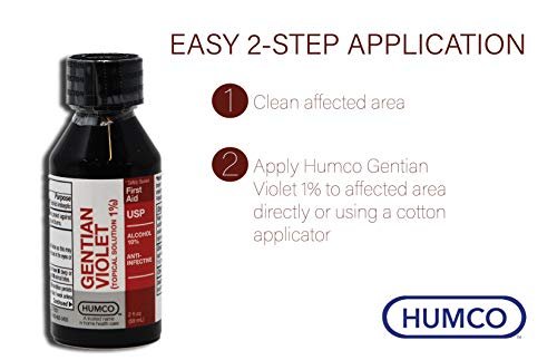 Humco Gentian Violet Topical Solution 1% – 2 Fl Oz Antiseptische Lösung