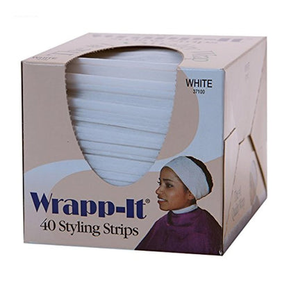 Famis Wrapp-It Styling Strip X-Lang (Box mit 40 Stück) – Weiß