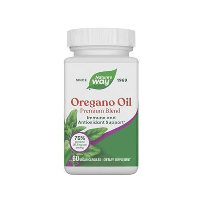 Nature's Way Oregano Oil Premium Blend – Immununterstützung* – Vegan – 60 Kapseln